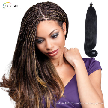 Imported Japanese fiber high temerature heat resistant yaki pony braiding hair, short synthetic wavy hair yaki pony braid